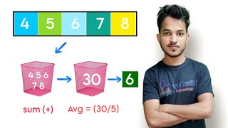 Java Program to find Average of Array Elements |Average of Array Values 🔥