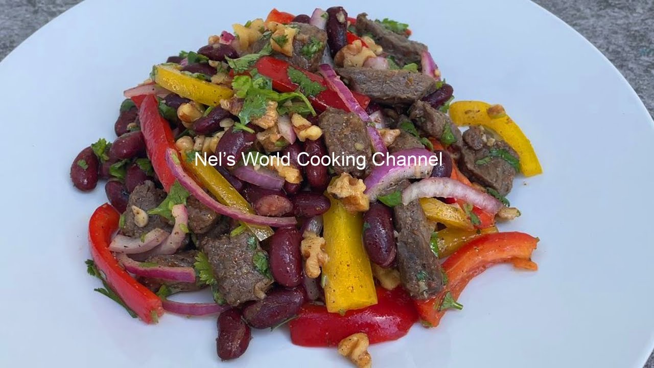 How To Make Tbilisi Salad | Tasty and Healthy Salad recipe - Georgian Cuisine - Satisfying Salad