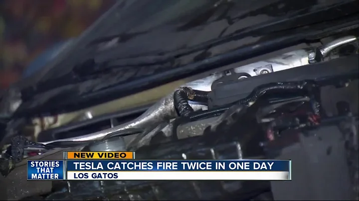New Tesla catches fire twice in one day