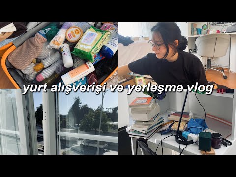 yurt odama yerleşiyorum | yurt alışverişi ve oda turu