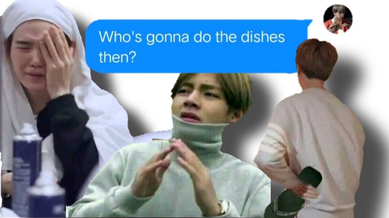 BTS TEXTS - we're splitting the chores (part one)