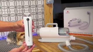 GEREFET Dog Professional Grooming Vacuum Kit for Dogs and Cats