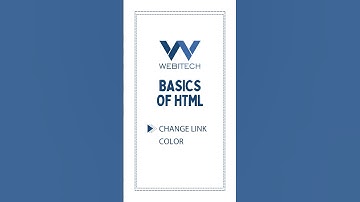 #webitechshorts (41) | How Link change color  in HTML with example in HTML