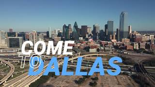 Dallas Texas Skyline -  Drone View