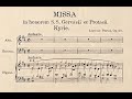 Perosi lorenzo 1872  1956 missa in honorem  ss gervasii et protasii op 20