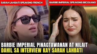 Barbie Imperial NILAIT at PINAGTAWANAN matapos ang INTERVIEW kay Sarah Lahbati sa PARIS!!