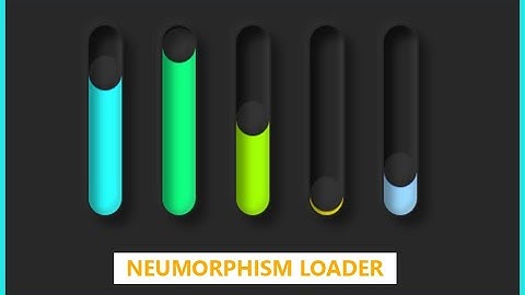 CSS Neumorphism Loading Animation Effects | Pure CSS Animation