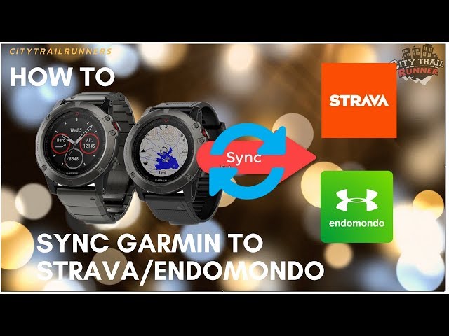 Sync Garmin Strava และ Endomondo - YouTube
