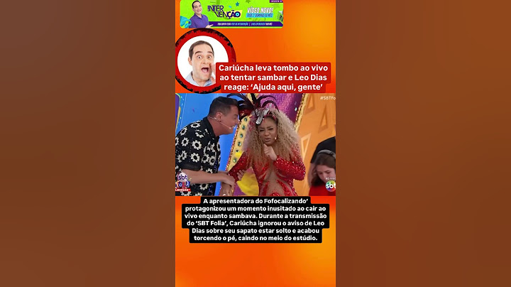 CARIÚCHA LEVA TOMBO AO VIVO AO TENTAR SAMBAR E LEO DIAS REAGE: ‘Ajuda aqui, gente’ I #shorts