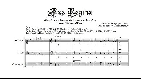 Thumbnail of Walter Frye: Ave Regina celorum