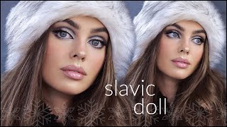 SLAVIC DOLL MAKEUP TREND ❄️🎀 a Talk-Through Makeup Tutorial!