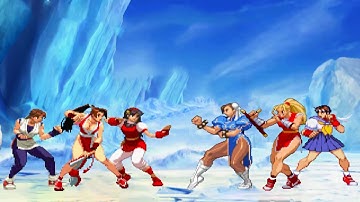 Athena vs Chun-Li (Team Battle) - CVS 2