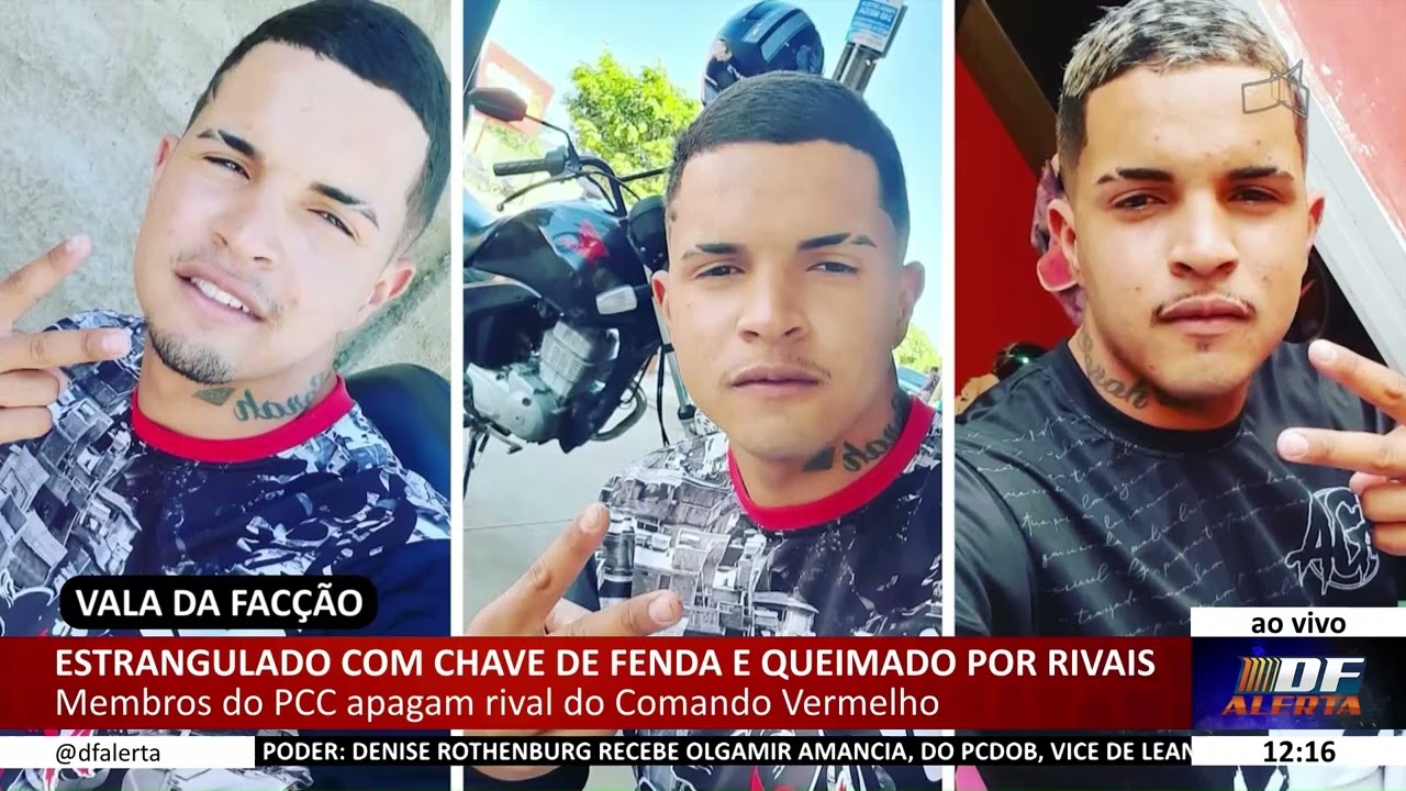 DF ALERTA - Estrangulado com chave de fenda e queimado por rivais