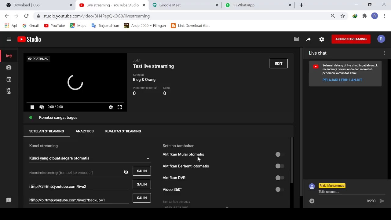 Test live streaming - YouTube