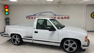 SOLD! 1998 GMC Sierra c1500, short bed step side, OBS, V8. One Owner, 4/6 drop, 20” wheels