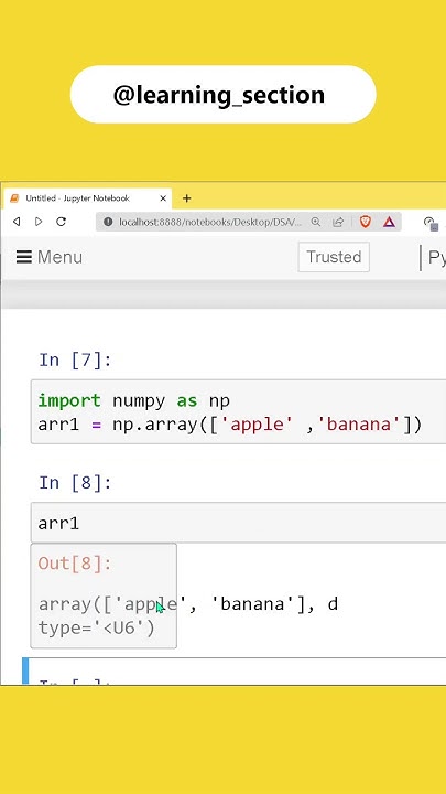 Datatypes in numpy array | Python Numpy | Data science - YouTube