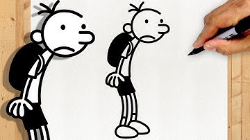 HOW TO DRAW GREG | Diary of a Wimpy Kid | Step by Step Simple and Easy