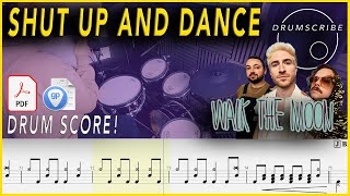 Shut Up and Dance - WALK THE MOON | DRUM SCORE Sheet Music Play-Along | DRUMSCRIBE
