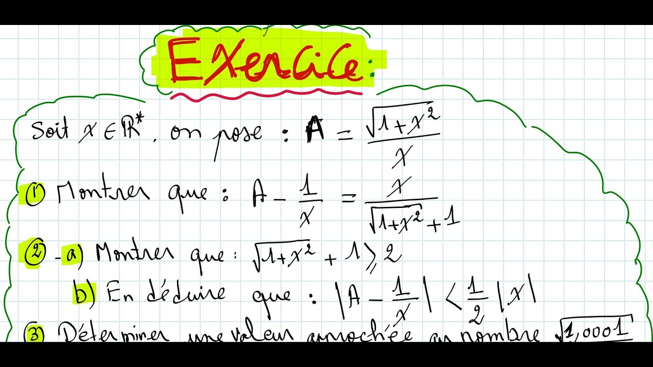 Exercice ( Valeur absolue -Valeur approchée-Approximations décimales) # ...