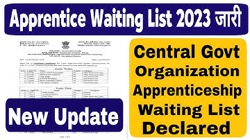 Apprentice Letest Merit list 2023/Apprentice Result Download 2023/Apprentice Merit List 2023