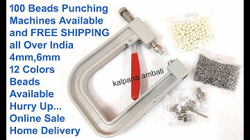 Cheap & Best Beads Punching Machine for Business Womens // Pearl Setting Machine with price // DIY