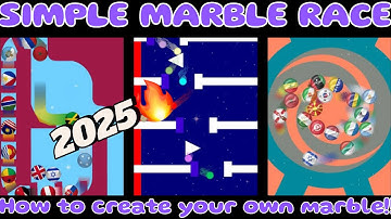 How to make your own marbles in Simple Marble Race!!