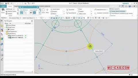 Bài 22  Thực hành tổng hợp 2D Sketch phần 1 trong NX 11