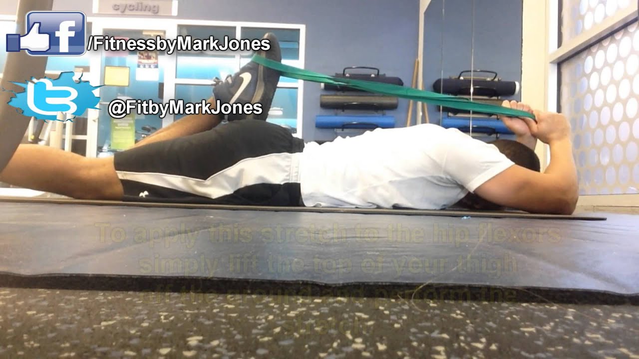 Self PNF stretching for the quads and hip flexors - YouTube