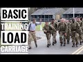 Basic training load march  british army pirbright