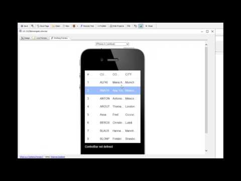 AA UX ControlBar List Navigation Buttons