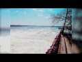 Каховская ГЭС   весенний сброс воды