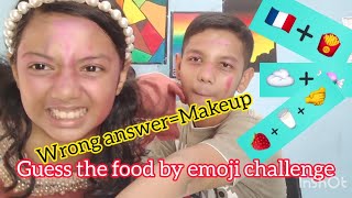 Guess the food by emoji challenge with my sister.....