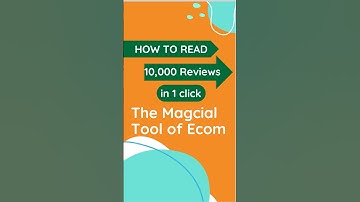 How to Read Negative Reviews in 1 Click on  amazon #shorts #ecommerce #ecommercebusiness