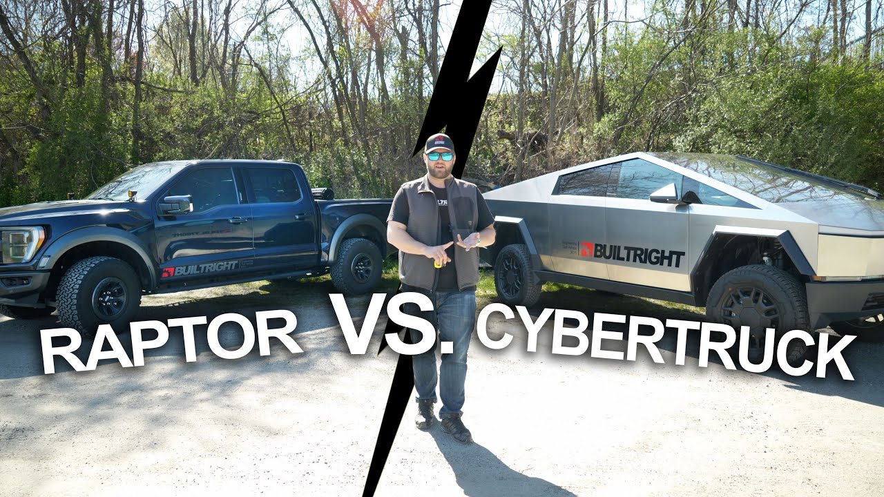 Daddy Raptor 2023 Raptor VS. 2024 Cybertruck! The Dad Comparison - YouTube