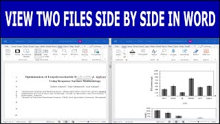 how to view two documents side by side in word | view two documents side-by-side in word