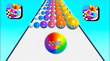 2048 Balls 3d  Merge Ball All Levels walkthrough gameplay  ( Satisfying )