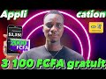 Nouvelle appliaction 3 100 fcfa gratuitement  argent mobile money