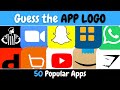 Guess the app logo in 5 seconds  50 popular app logos  logo quiz