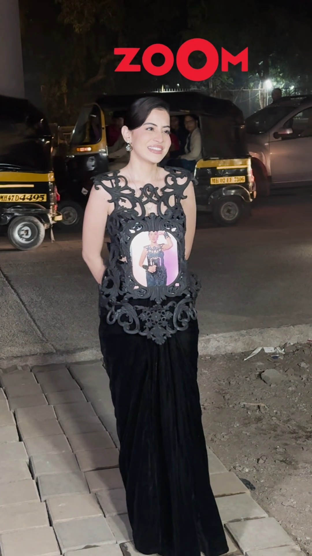 Urfi Javed Turns Heads with Her Video-Playing Black Outfit! ?? #shorts #urfijaved