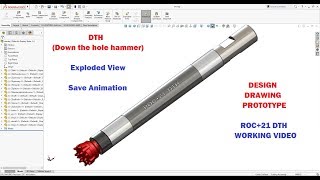 SolidWorks Tutorial | Hammer Design, Exploded View, Animation and Working Machine Video