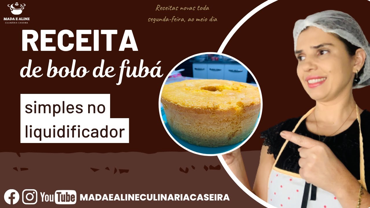 ✔️[Passo a Passo] Como fazer bolo de fubá simples no liquidificador