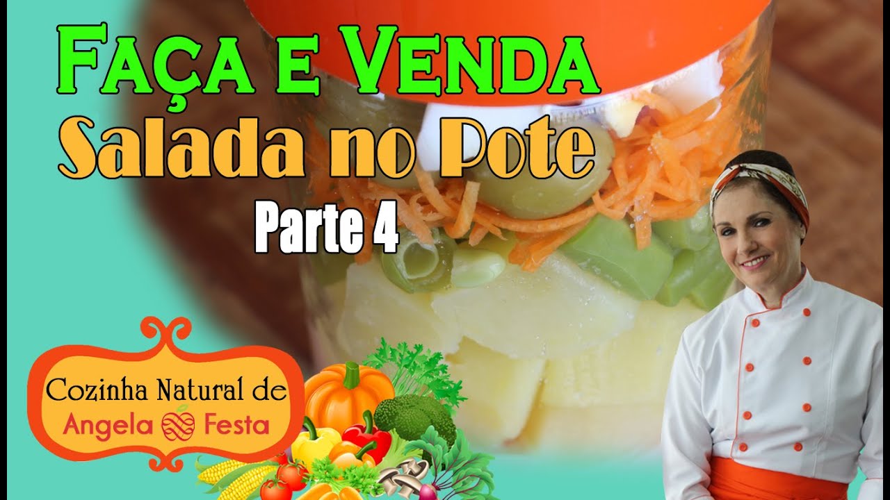 Salada no Pote parte 4 - Salada com molho rose