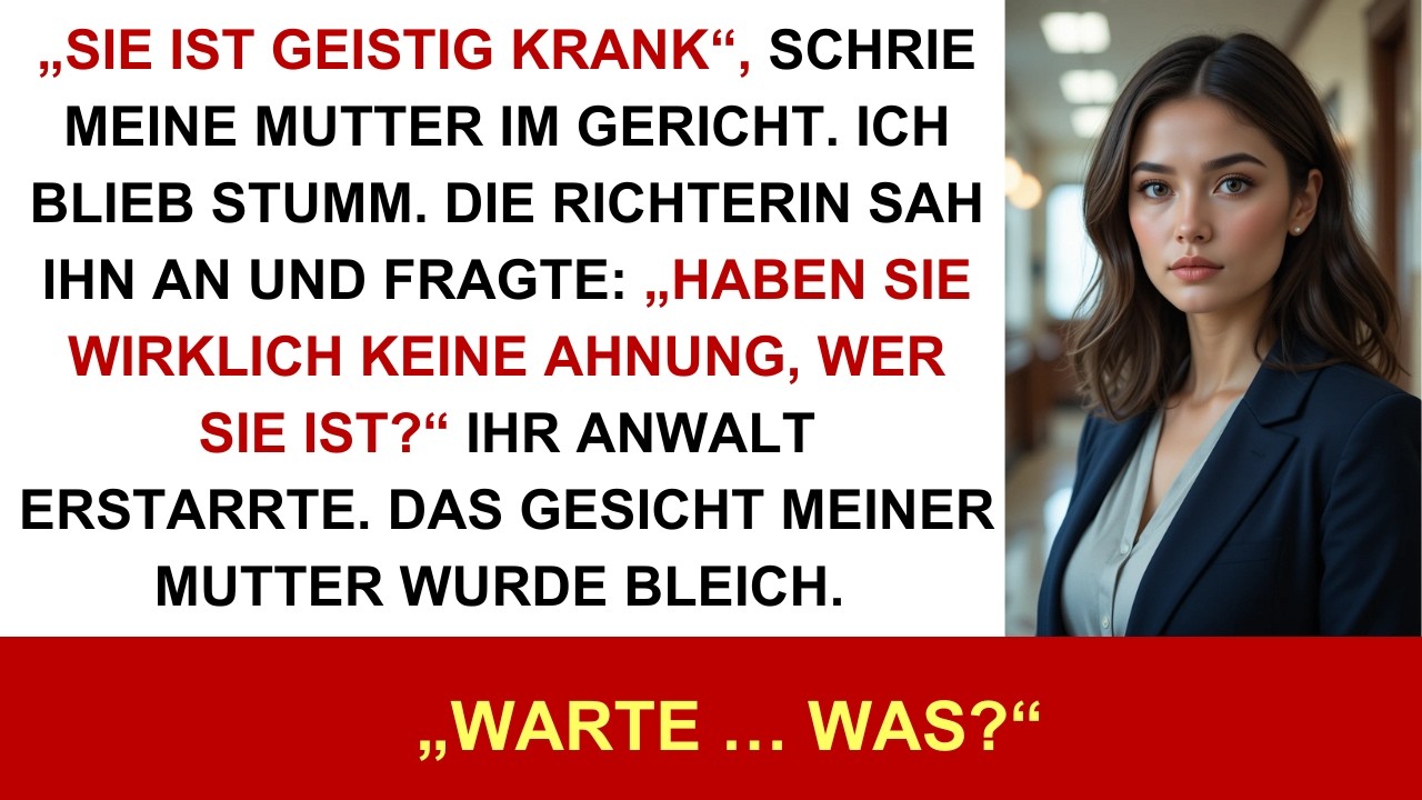 Im Gerichtssaal schrie meine Mutter: „Sie ist eine Schande“ – bis die Richterin sich vorbeugte und..