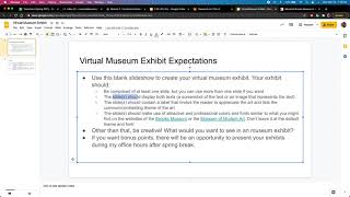 How to create your virtual museum exhibit