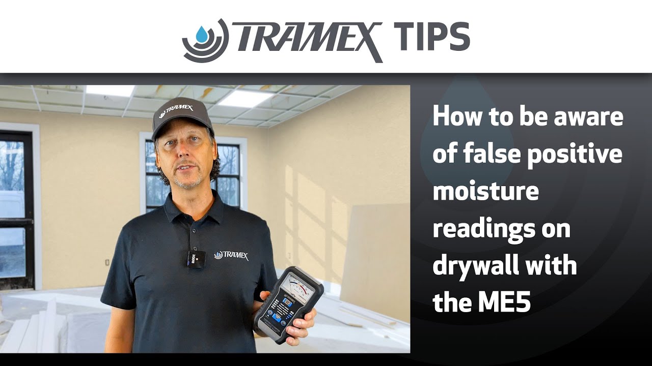 How to be aware of false positive moisture readings on drywall with the