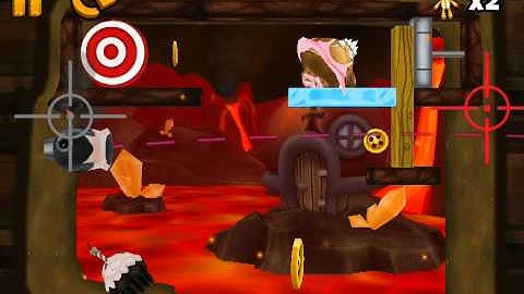 Ragdoll Blaster 3 Magma Basin 4-18 Tight Spot 3 Stars Tutorial Walkthrough