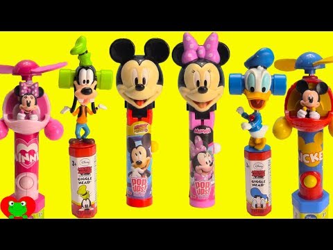 Genie Plays With Mickey Mouse Clubhouse Friends Lollipop Ups and Giggleheads