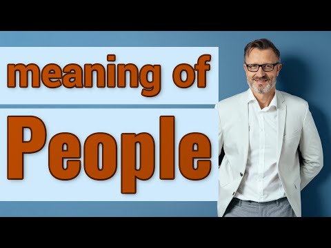 People | Meaning of people