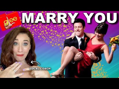 Musical Theater Coach Reacts Marry You - Glee | WOW! They were...