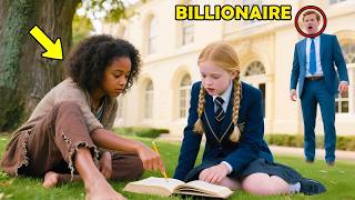 Billionaire Saw a Homeless Girl Teaching His Daughter, What He Did Next Shocked Everyone